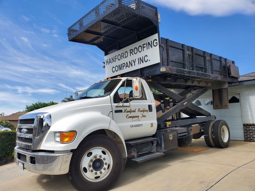 Hanford Roofing Company Truck