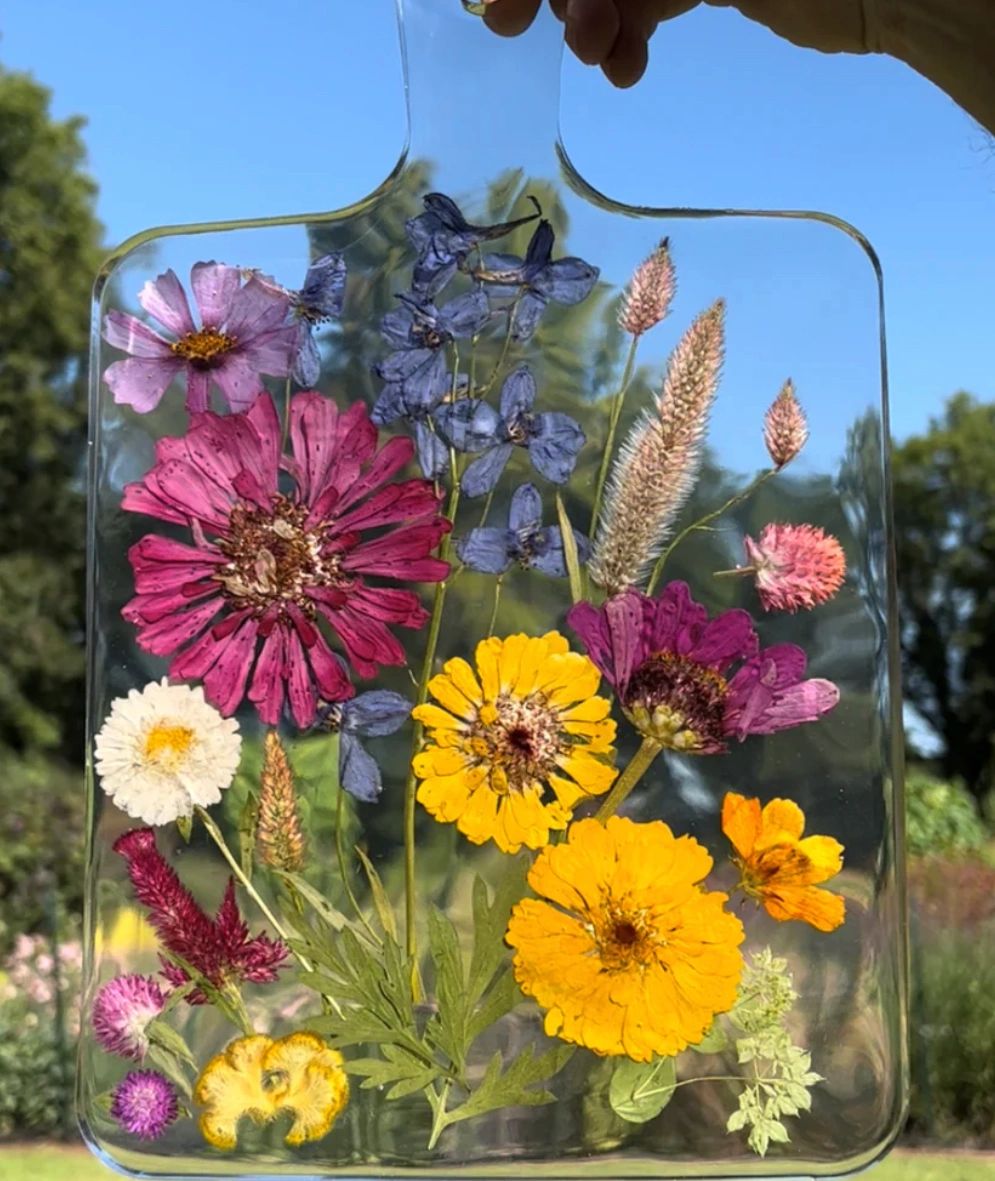 Sold Out! Crafts & Cocktails Dried Flower, Resin Cutting Board