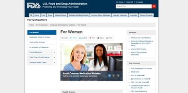 U.S. Food and Drug Administration for Women's Health