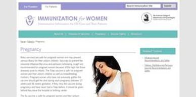 Recommendations for immunization during pregnancy.