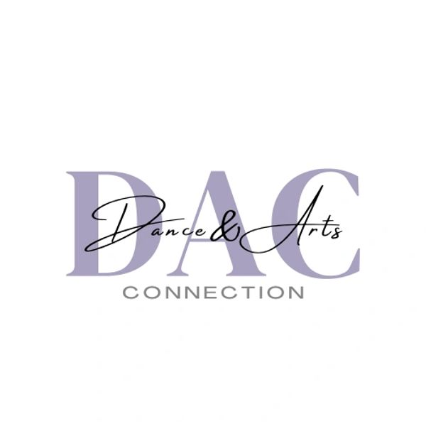 DAC Dance &amp; Arts Connection logo with elegant typography.