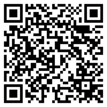 Black and white QR code with a complex pattern of squares.