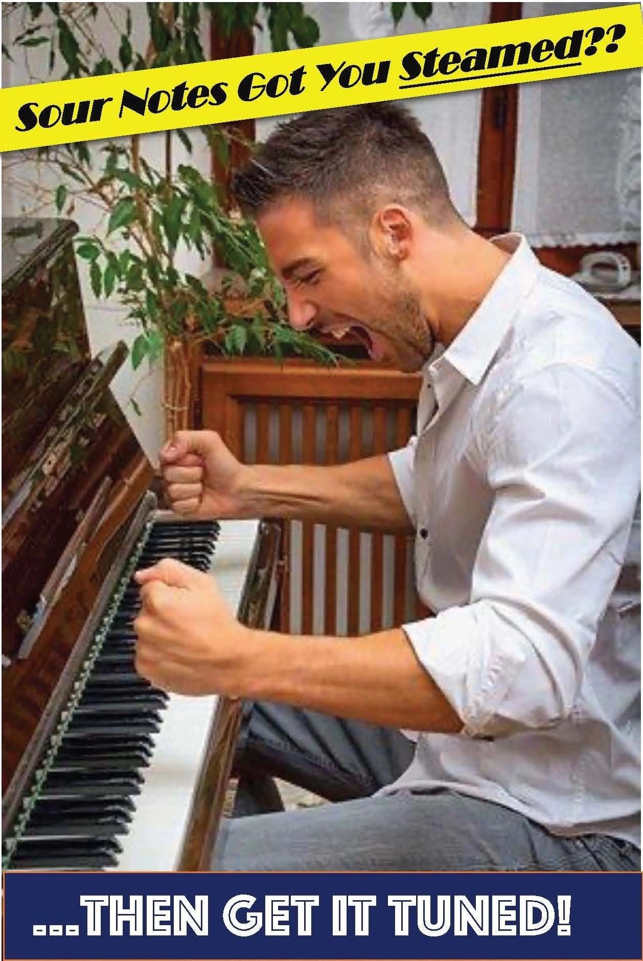 A man sitting in front of a piano