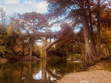 Eliot Knox bridge at River Ranch RV Resort in New Braunfels Texas.