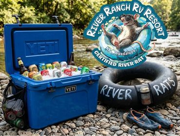 Come Join us Certified River Rats for a cool one alongside the Guadalupe.