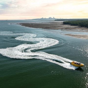 speedboat in Timor Sea