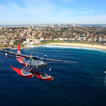 Seaplane above Bondi Beach