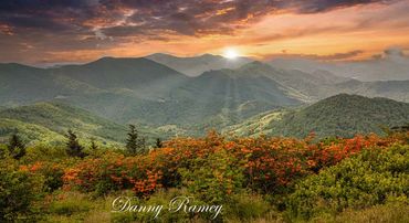 Sunset in the Tennessee mountains