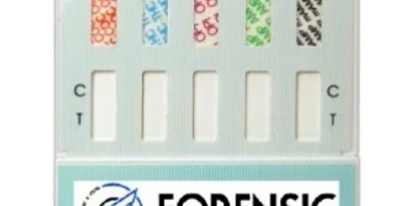 Multi-drug screen test kit from Forensic Drug Testing Services.