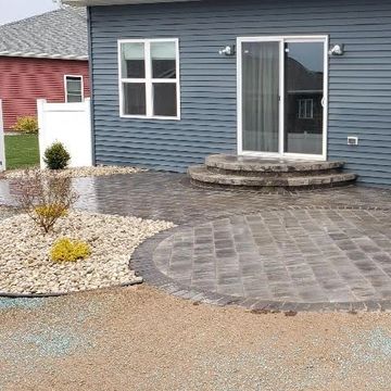 Paver patio and landscaping in Grand Chute, WI