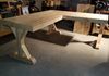 L-shaped rustic pine desk - unfinished
