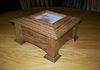 oak hinged top gift box