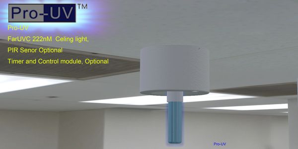 Far-UVC222nm, Care222 module,  for air disinfetion, occupied space, with no harm to human skin and e