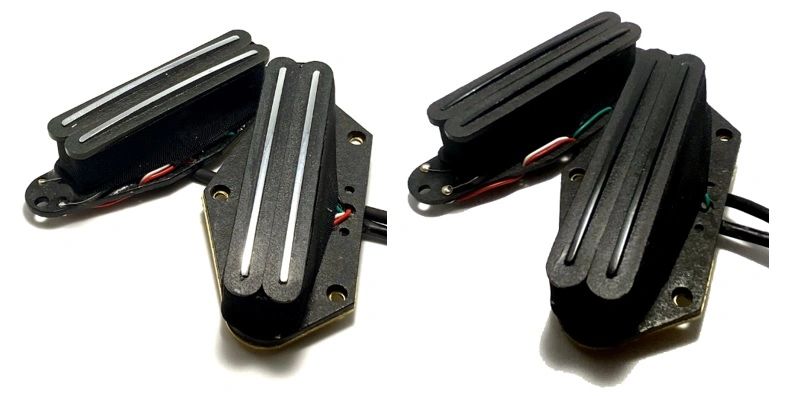 P Rails Telecaster AlNiCo Tele Rails Pickup Set, A5 Humbucking Telecaster Pickups ~ Bridge ...