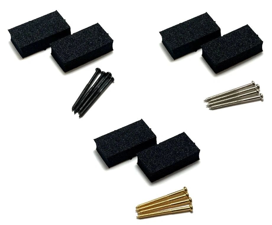 P Bass Pickup Screws & Pads Set Choice of Screw Colors