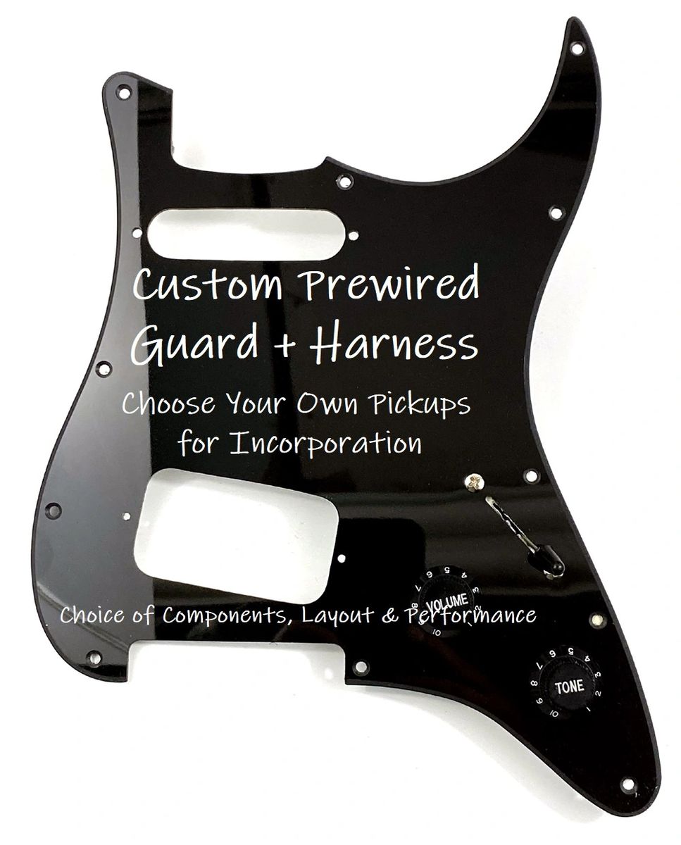 CYOP Prewired HS Strat Pickguard ft. Angled Bridge Humbucker ~ Build ...