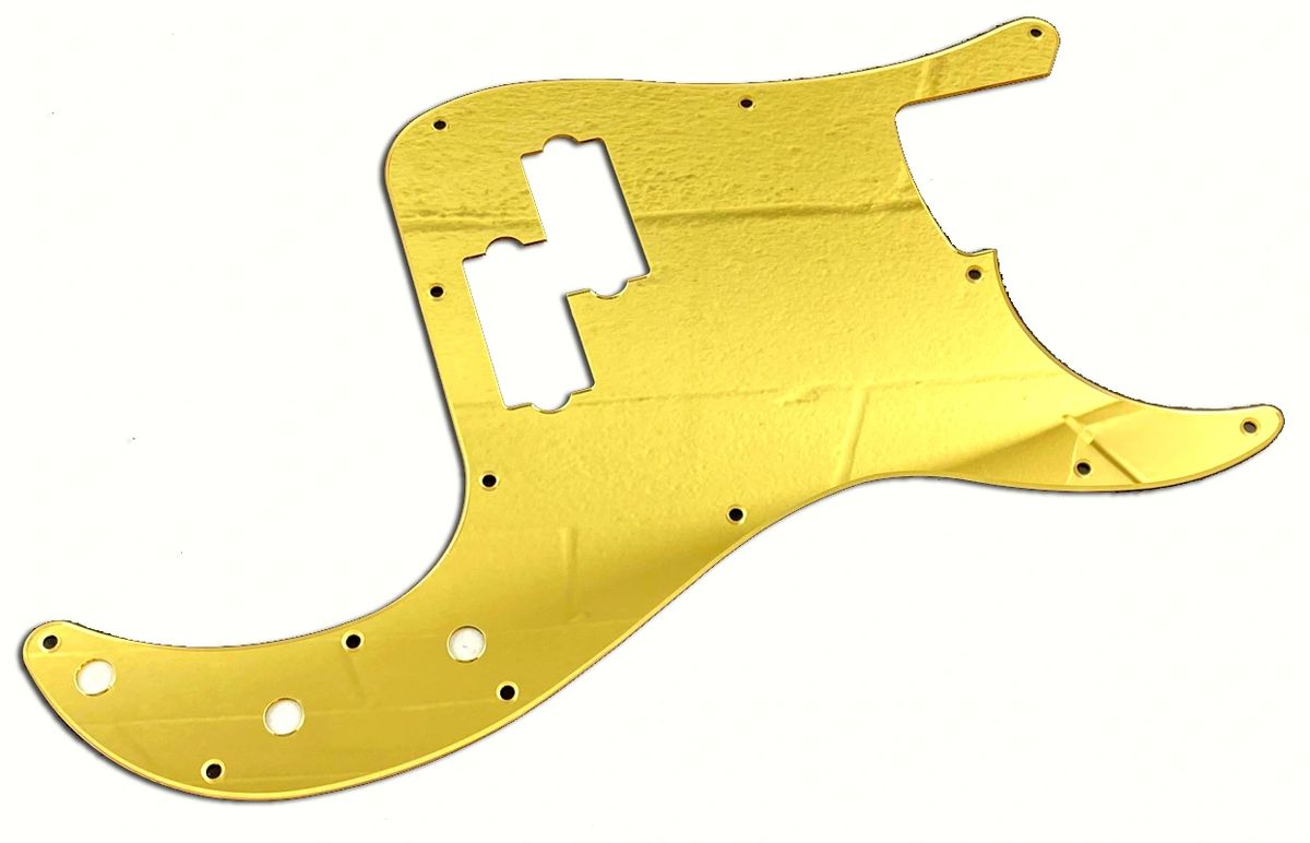 P Bass Pickguard, Standard PBass Guard Gold Mirror