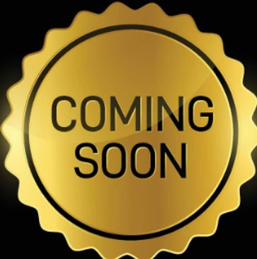 Golden badge with 'Coming Soon' text on a black background.