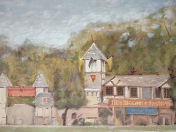 Kansas City Renaissance Festival front gate
Oil on canvas original 