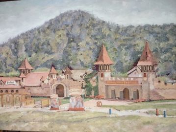 Colorado Renaissance Festival front gate
Oil paint on canvas board 16" x "20"
