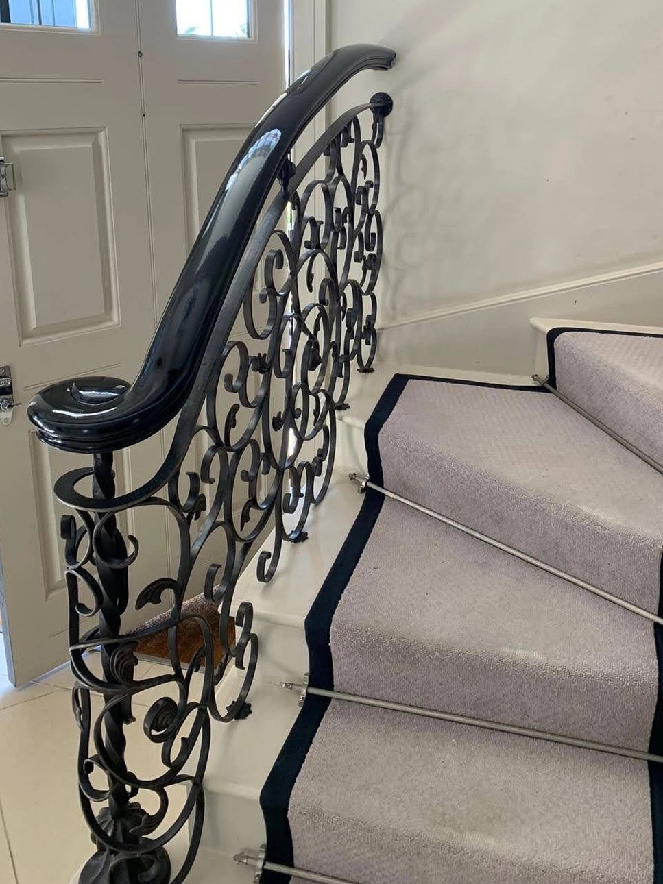 Mahogany French Polished Handrail