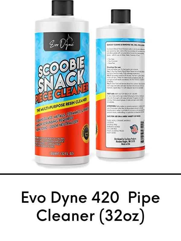 Evo Dyne 420 Cleaner | Pipe Cleaner (32oz), Made in the USA | Universal Piece Cleaner 