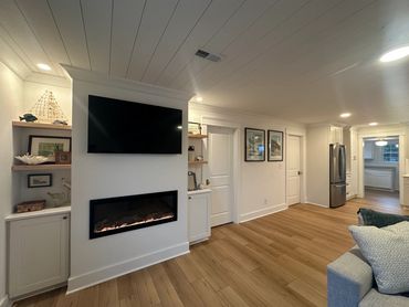 custom built ins with fireplace