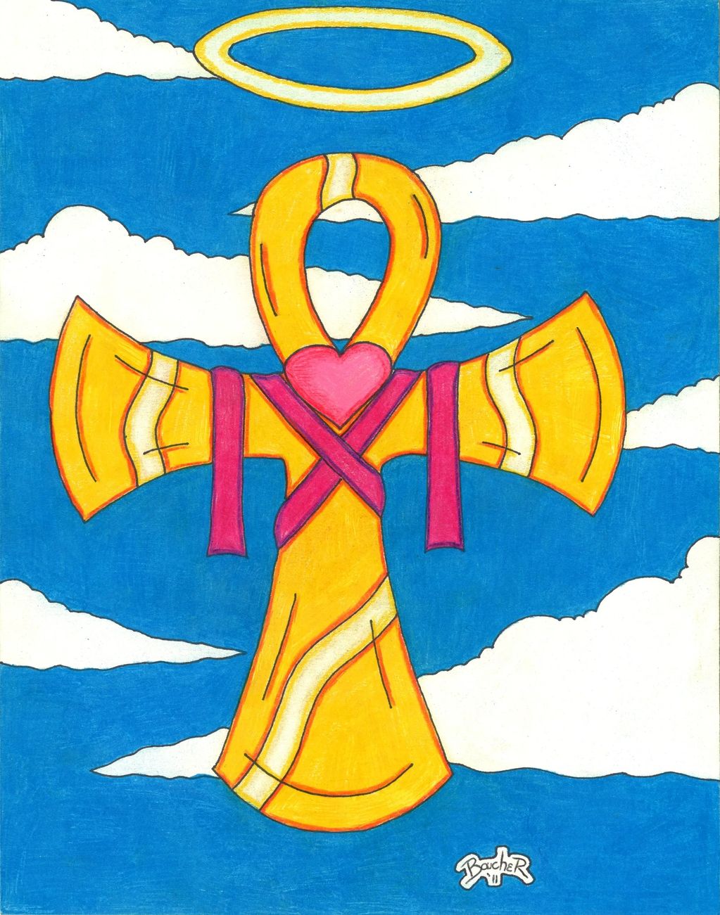 This is what I call my Angelic Ankh 