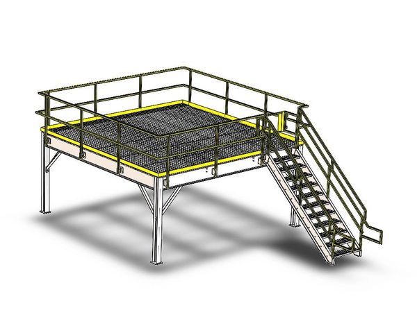 Work Platform 193.5"x193.5"x90". 