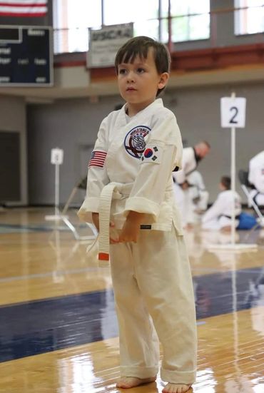 Young karate / Tang Soo Do student