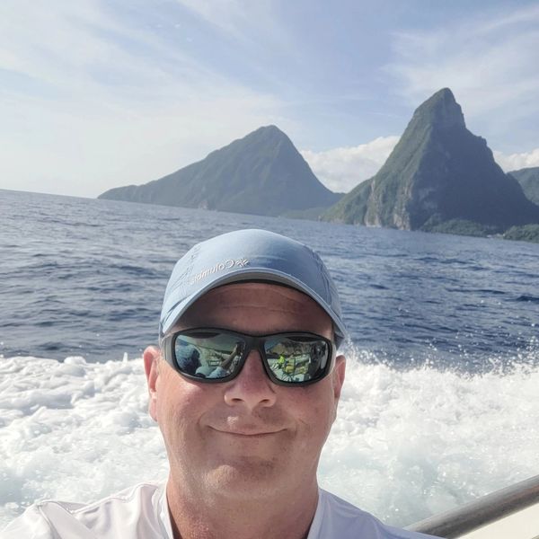 St Lucia snorkling by the Pitons