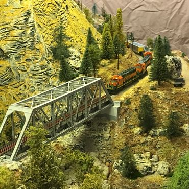 Feater River bridge on previous layout