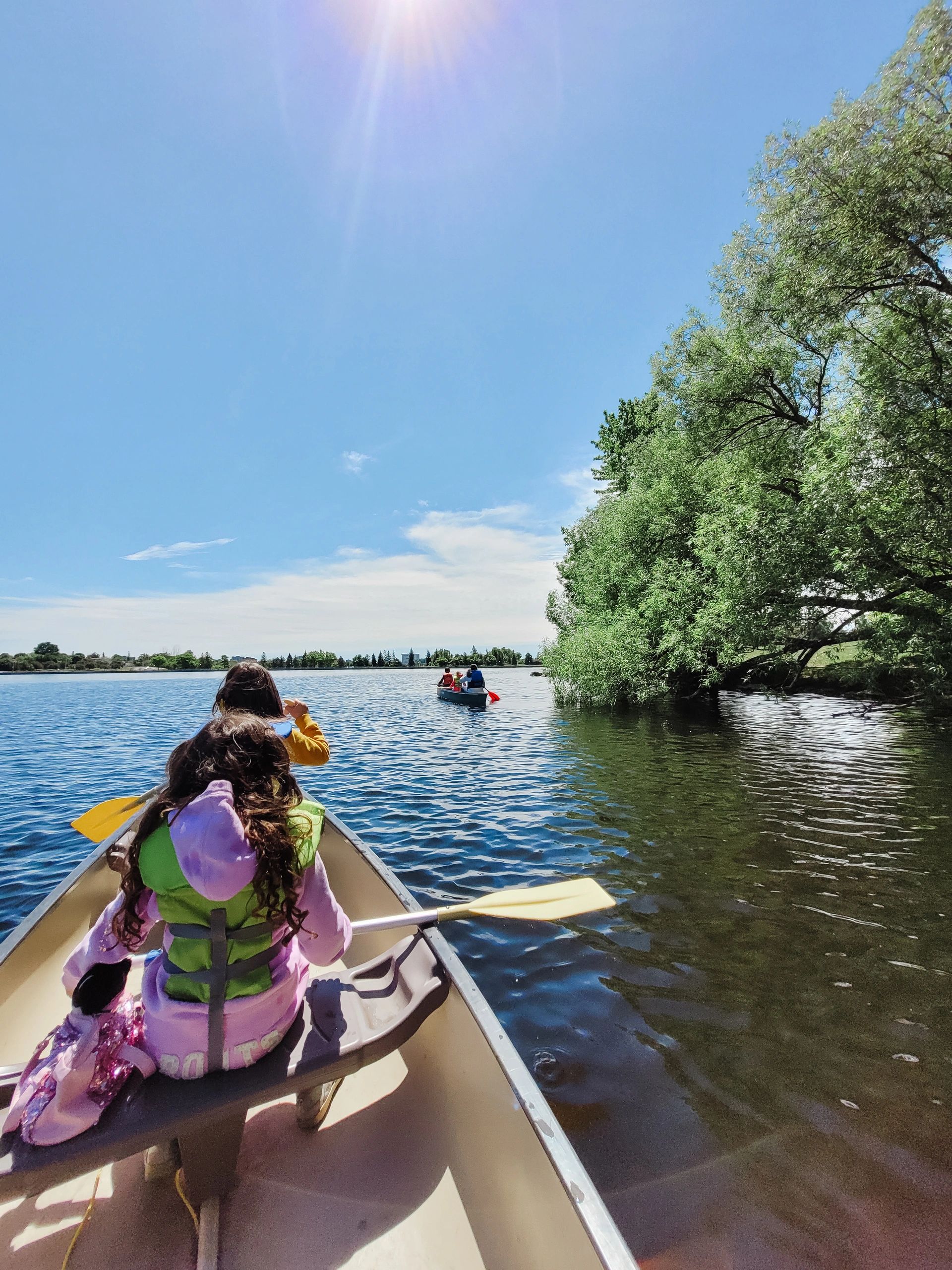 Paddling at Dow's Lake
