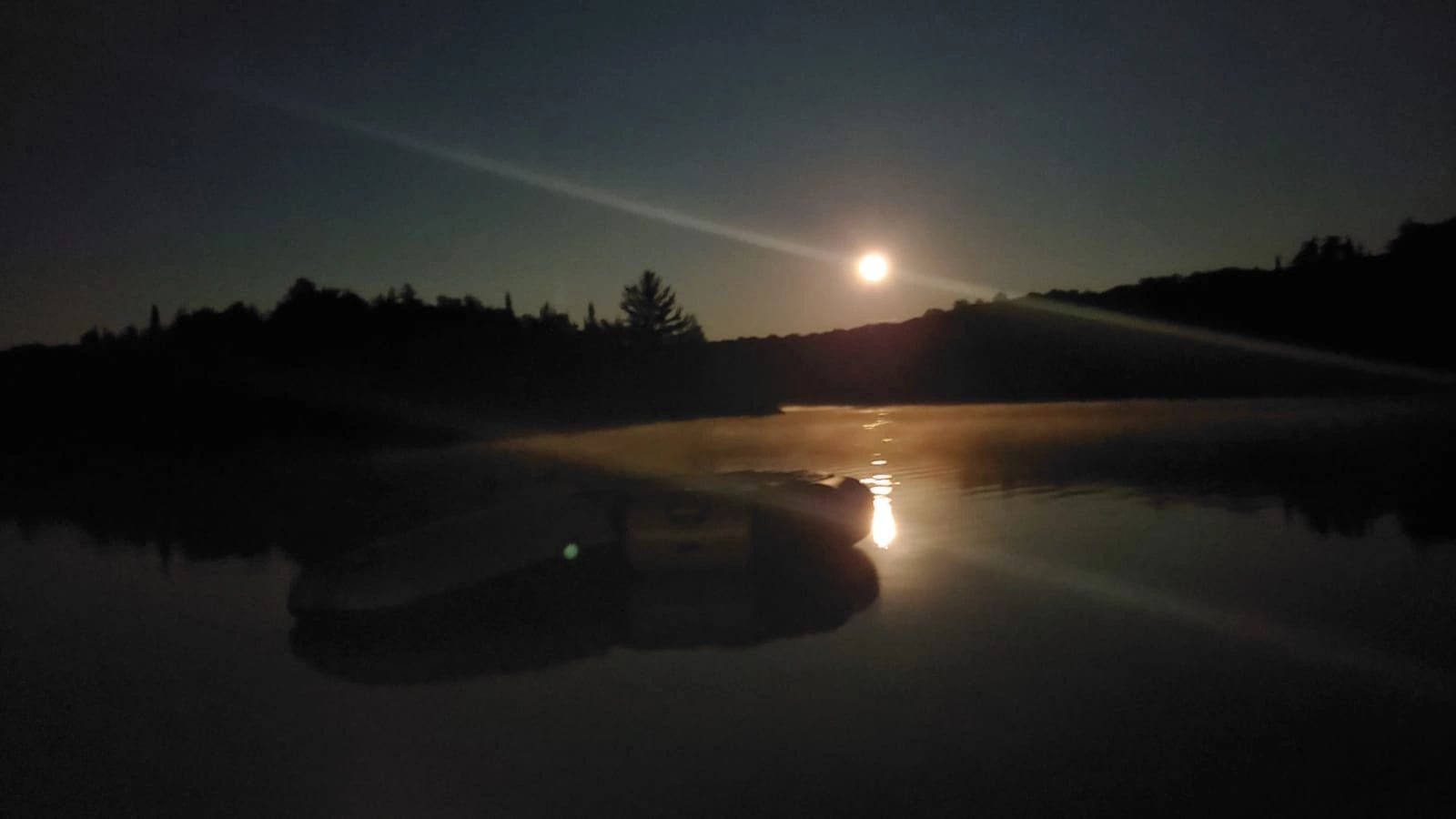Moonrise over Kelsey's Bay 