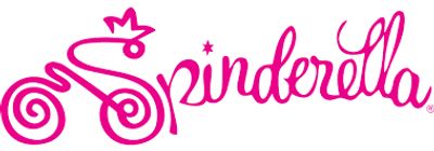 Spinderella logo in bright pink cursive.
