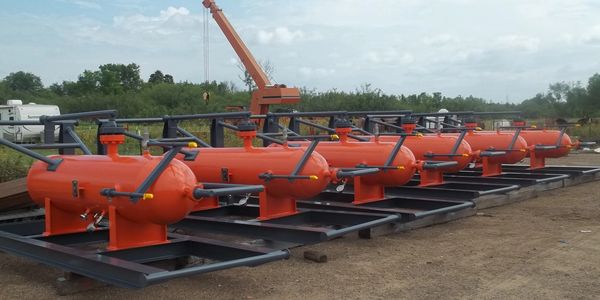 Six sand separators 