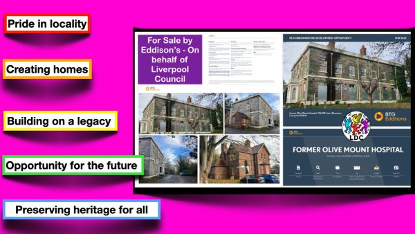 Former Olive Mount Hospital for sale by Eddison's on behalf of Liverpool Council.