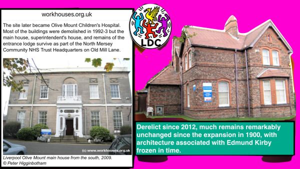 Old Liverpool Olive Mount buildings, 2009 and derelict since 2012.