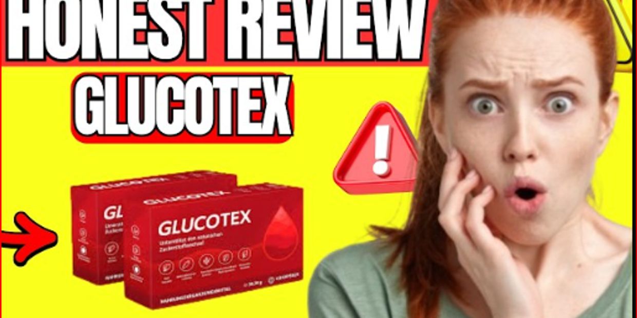 Surprised woman reacts to an honest review of Glucotex supplement.