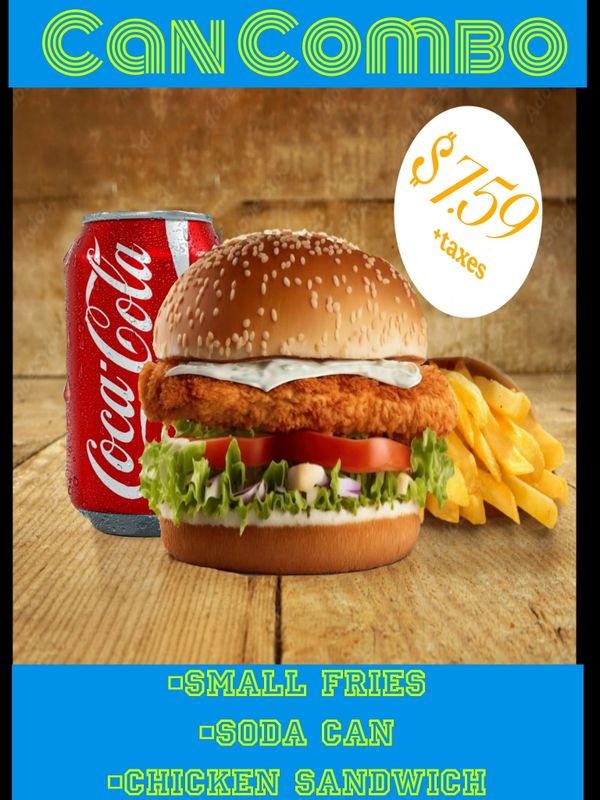 ComboCAN Chicken Sandwich