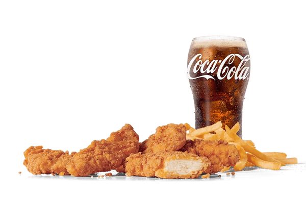 Chicken Tenders Combo (3pcs), S-Fries, M-Fountain Drink