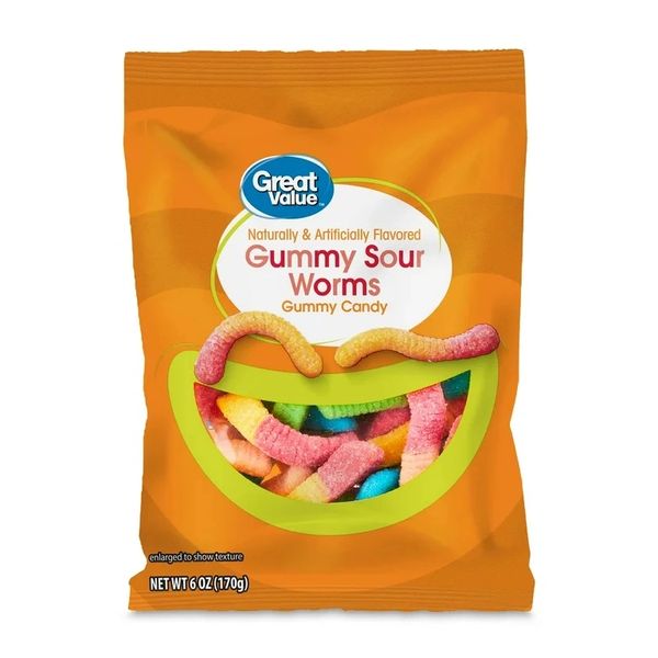 Sour Gummy Worm  (6 oz)