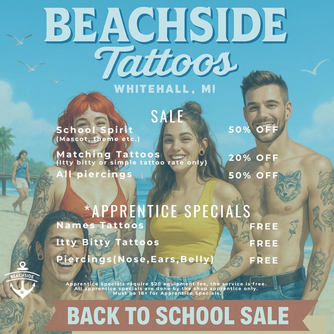 Beachside Tattoos & Smoke Shop in Muskegon, Michigan