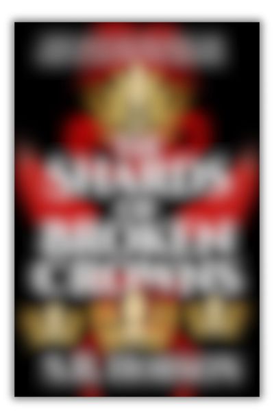 Blurry image with text and crown graphics.