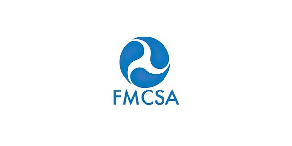FMCSA logo with blue circular design and letters.