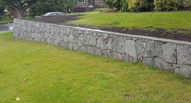 Rock Retaining Wall
