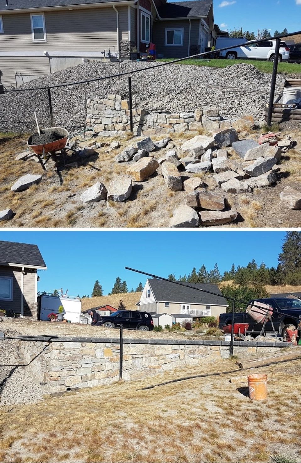 Retaining walls in the Okanagan