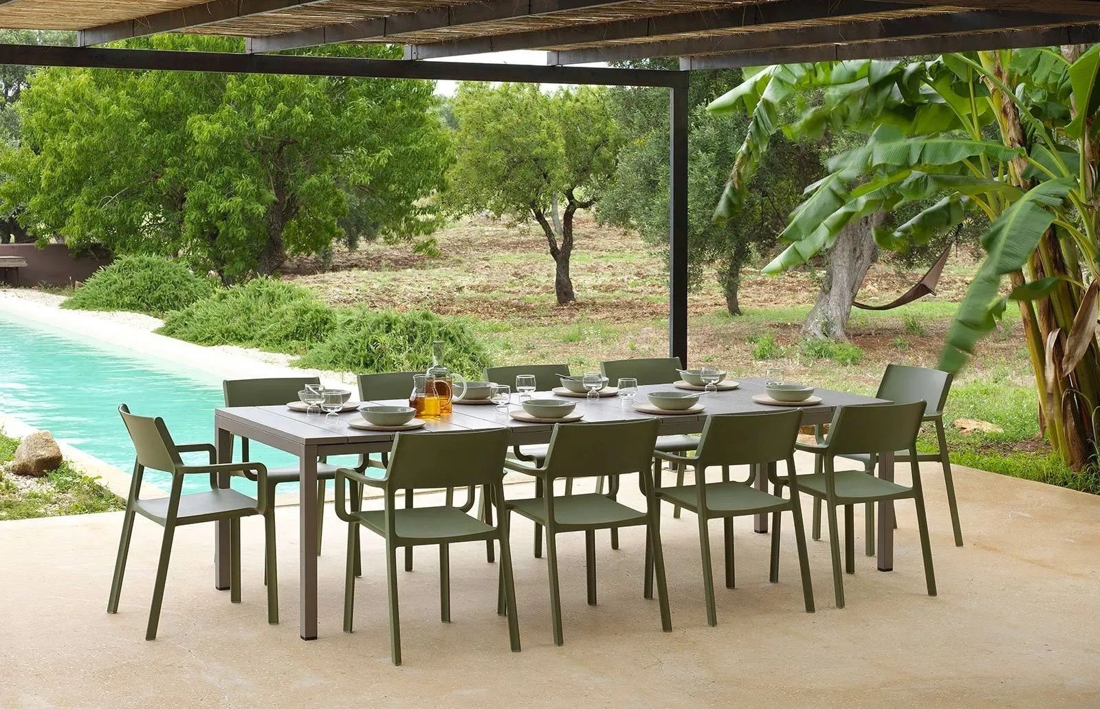 Mesa para comedor de terraza - Extensible - Libeccio
