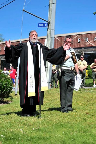 The Rev. Dr. Murray at the Riverhead Memorial Day Parade