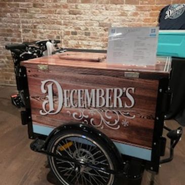 December's bike at an indoor event